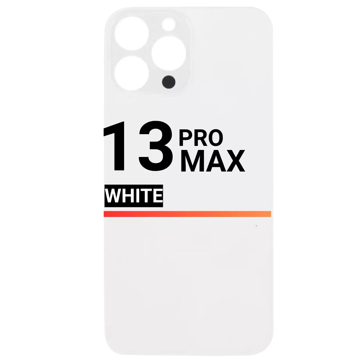 Back Glass Compatible For Apple iPhone 13 Pro Max (Pull) (White)