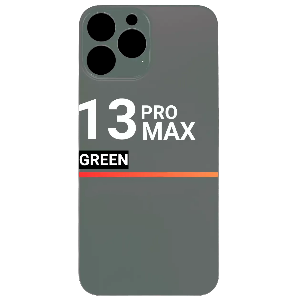 Back Glass Compatible For Apple iPhone 13 Pro Max (Pull) (Green)