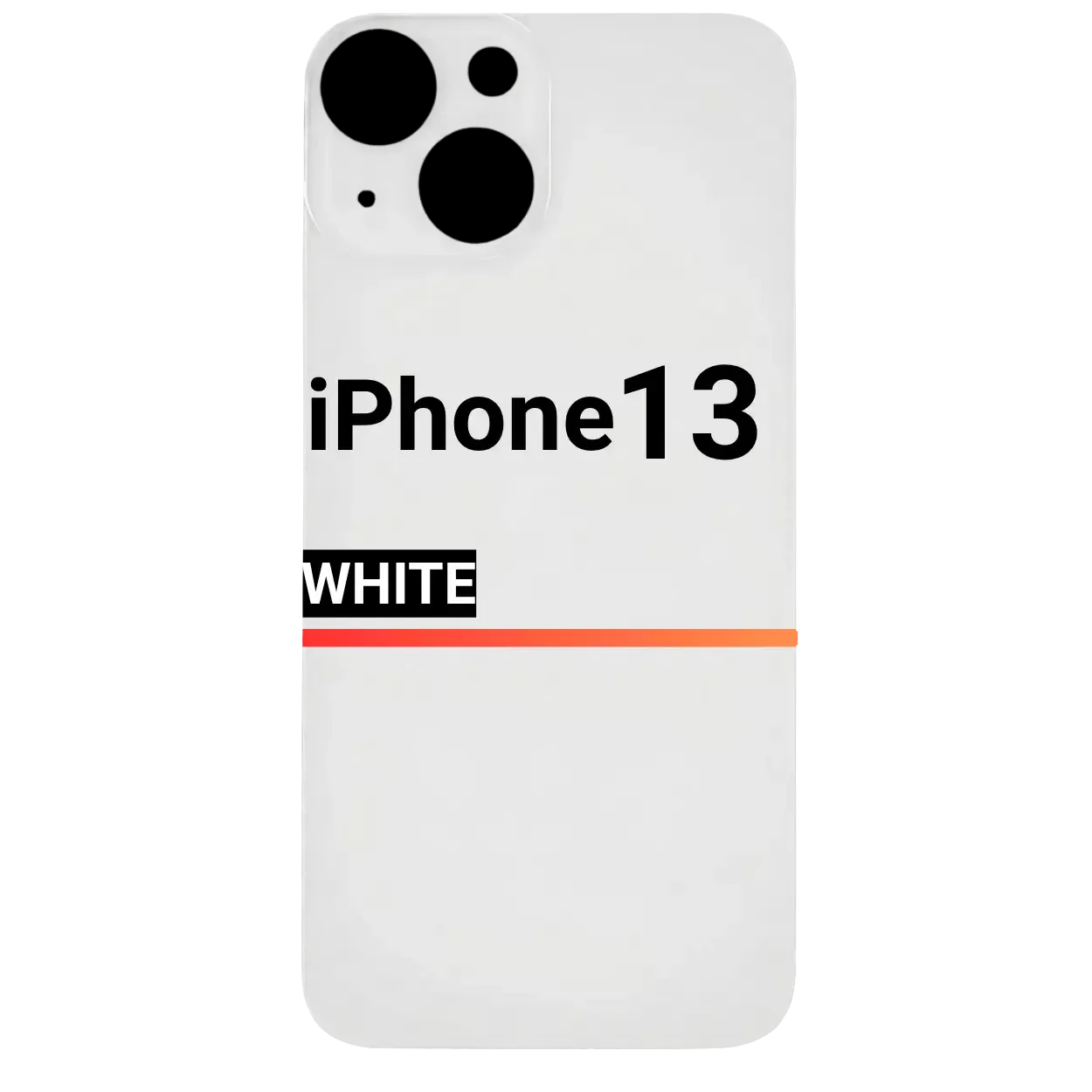 Back Glass Compatible For Apple iPhone 13 (Pull) (White)