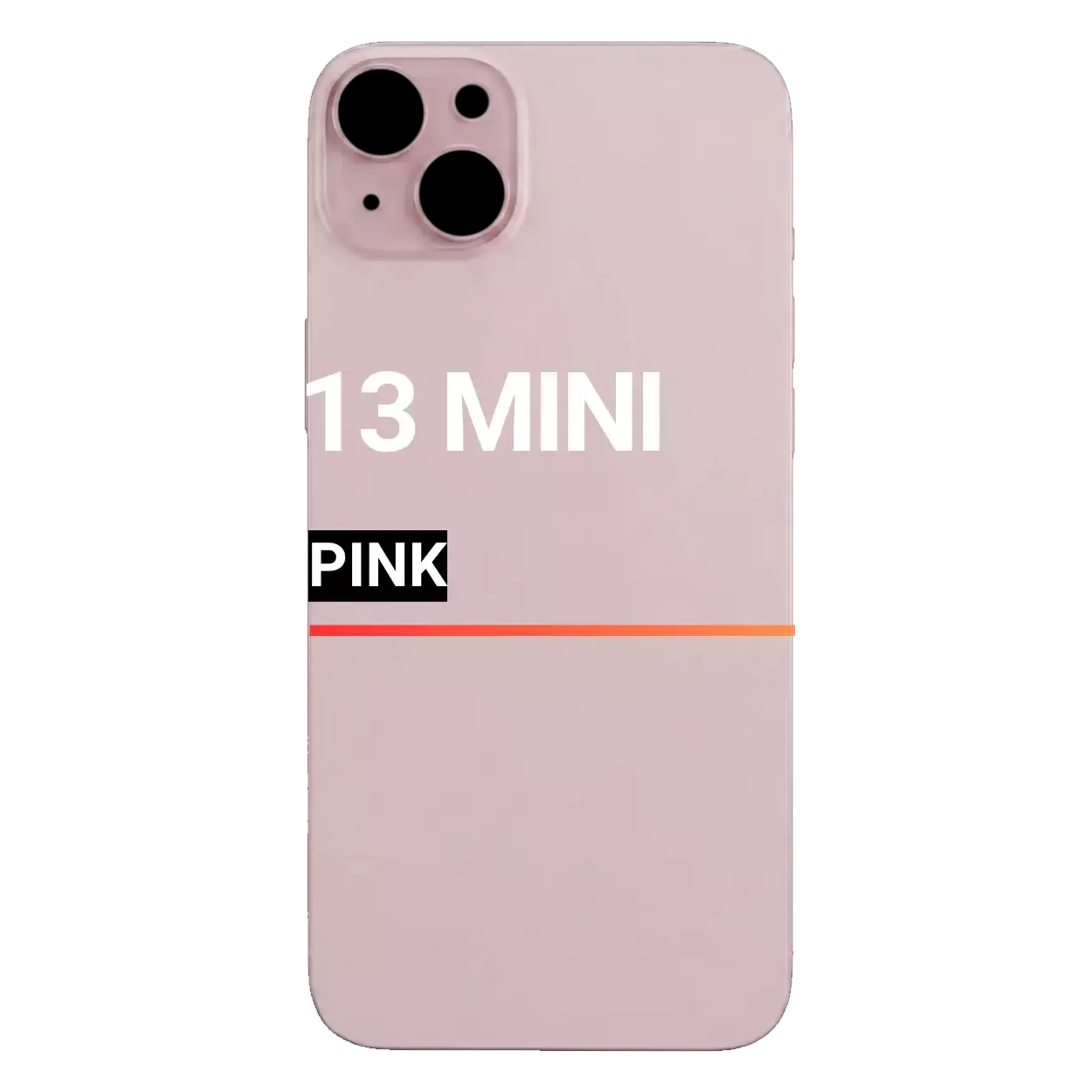 Back Glass Compatible For Apple iPhone 13 Mini (Pull) ( Pink)