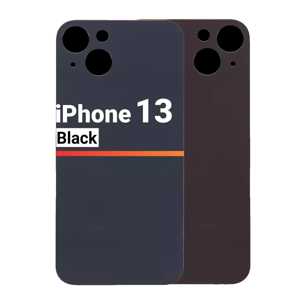 Back Glass Compatible For Apple iPhone 13 (Pull) (Black)