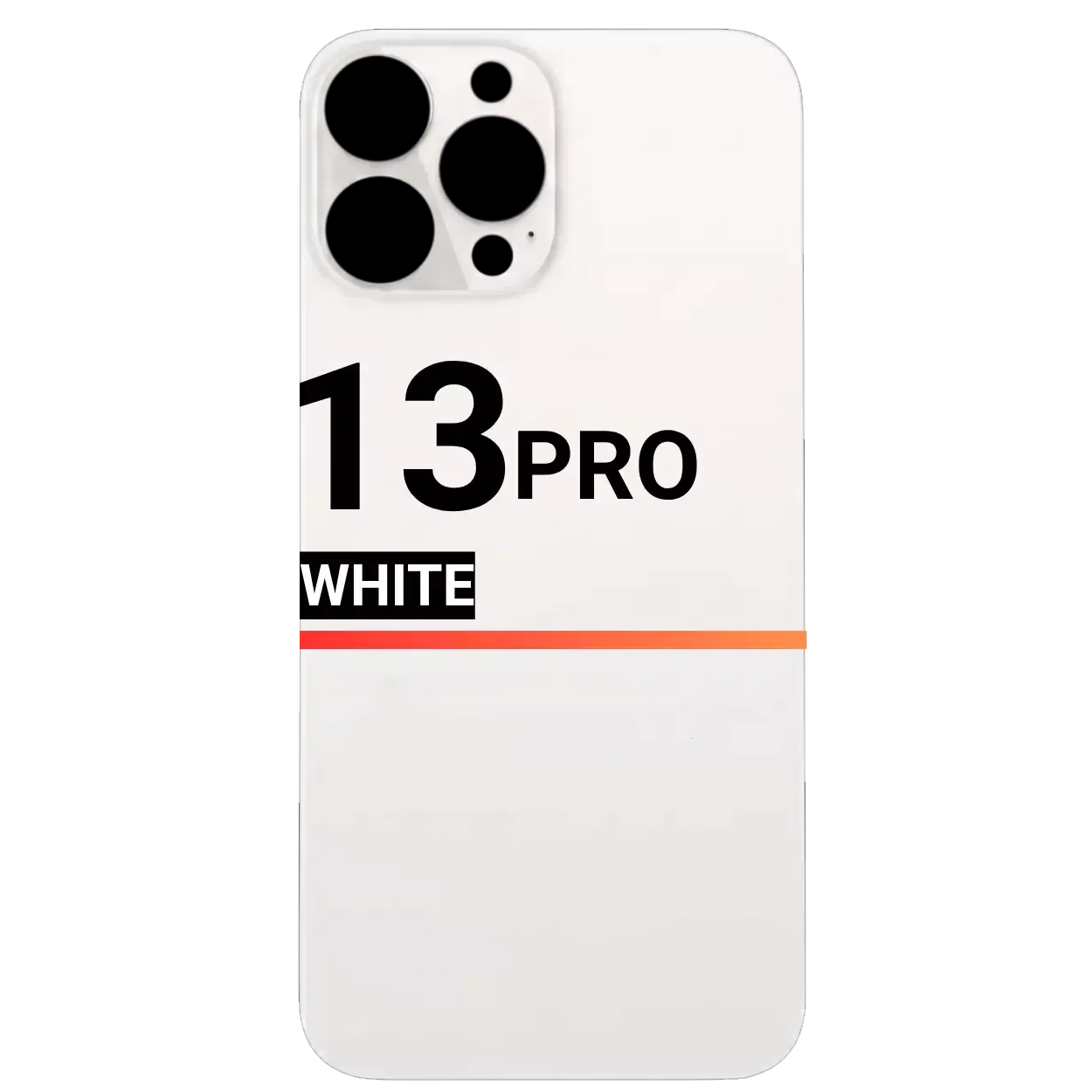 Back Glass Compatible For Apple iPhone 13 Pro (Pull) (White)