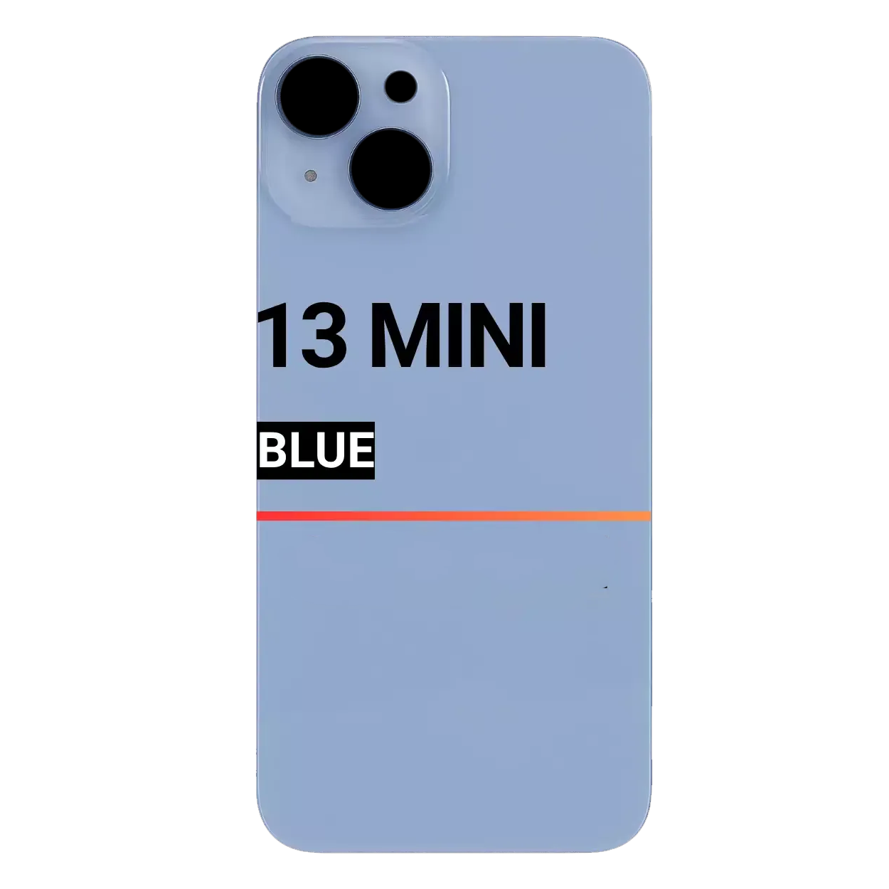 Back Glass Compatible For Apple iPhone 13 Mini (Pull) (Blue)
