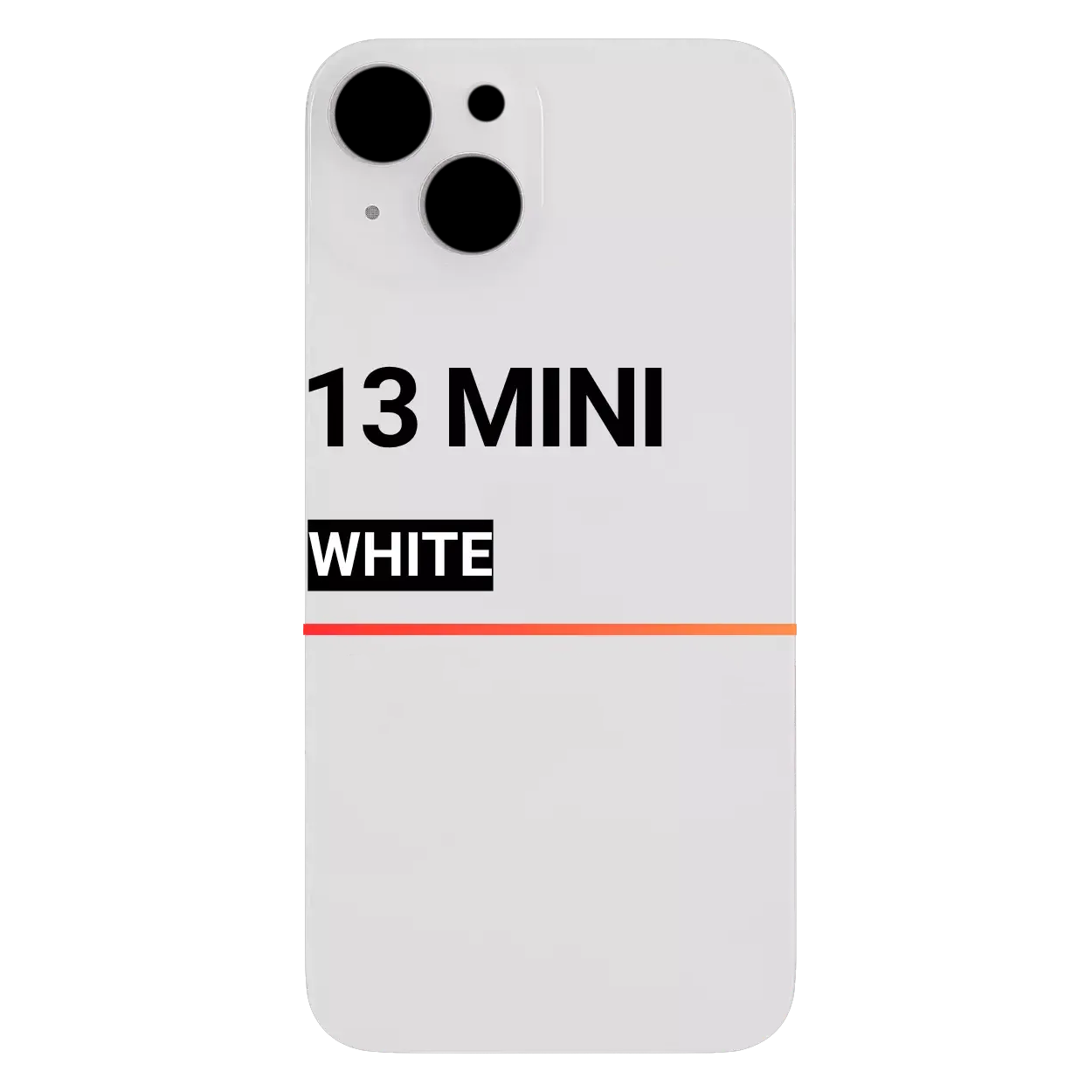 Back Glass Compatible For Apple iPhone 13 Mini (Pull) (White)