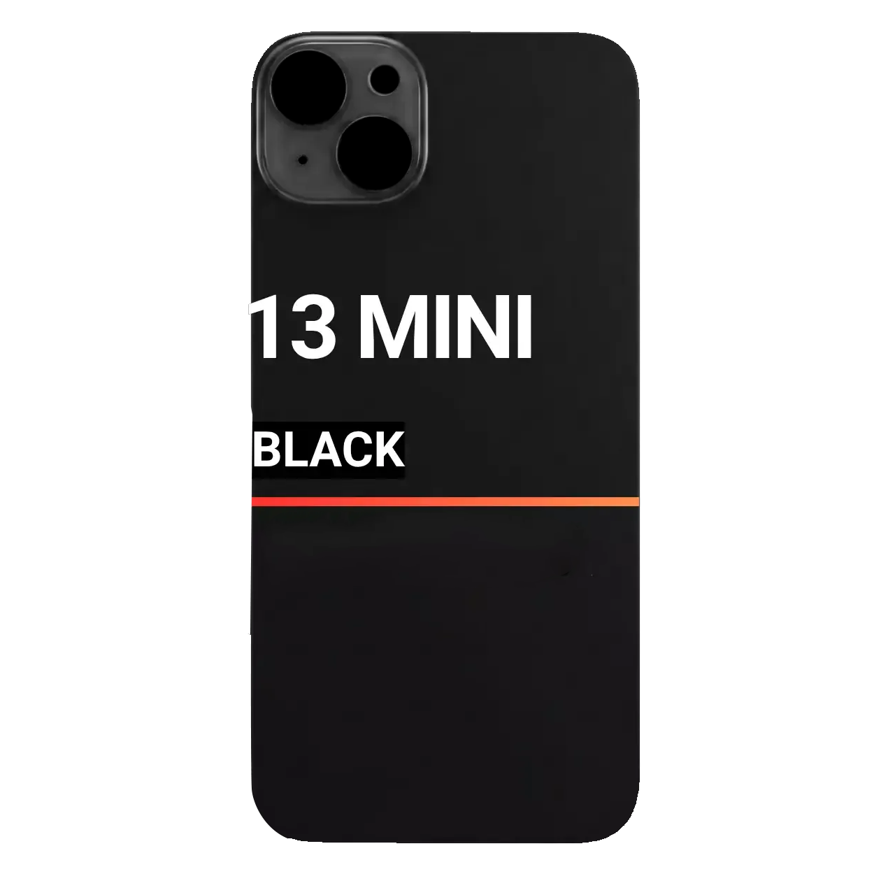 Back Glass Compatible For Apple iPhone 13 Mini (Pull) (Black)