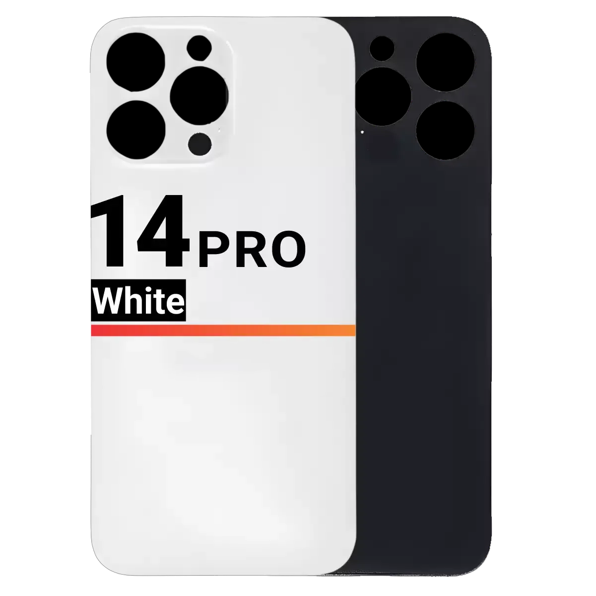Back Glass Compatible For Apple iPhone 14 Pro (Pull) (White)