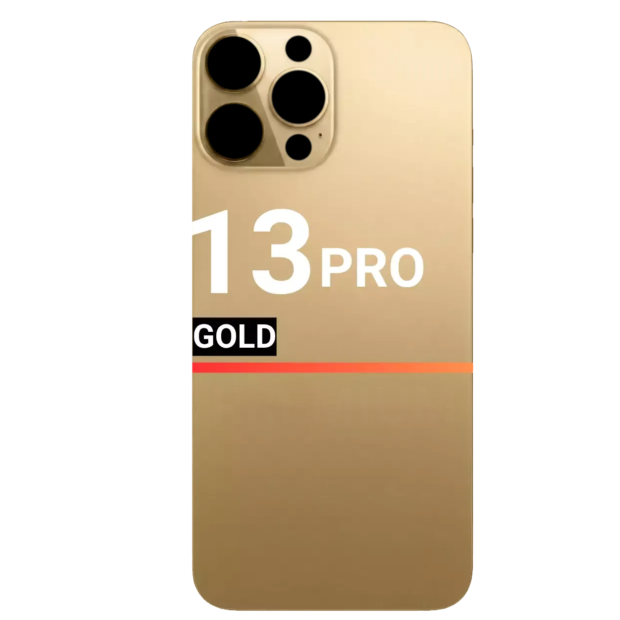 Back Glass Compatible For Apple iPhone 13 Pro (Pull) (Gold)