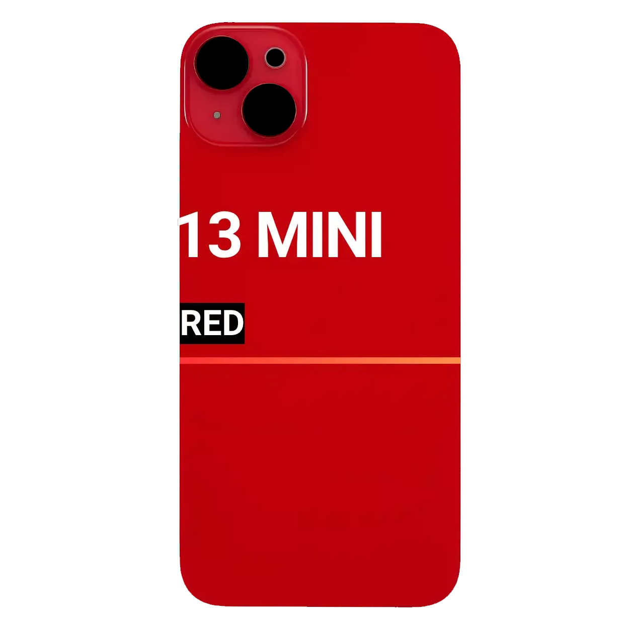 Back Glass Compatible For Apple iPhone 13 Mini (Pull) ( Red)