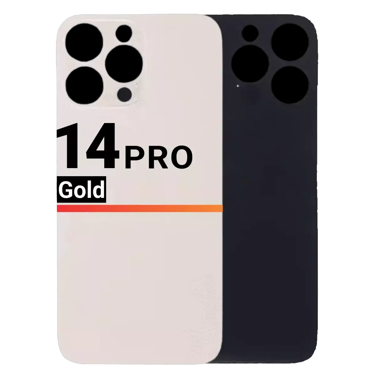 Back Glass Compatible For Apple iPhone 14 Pro (Pull) (Gold)