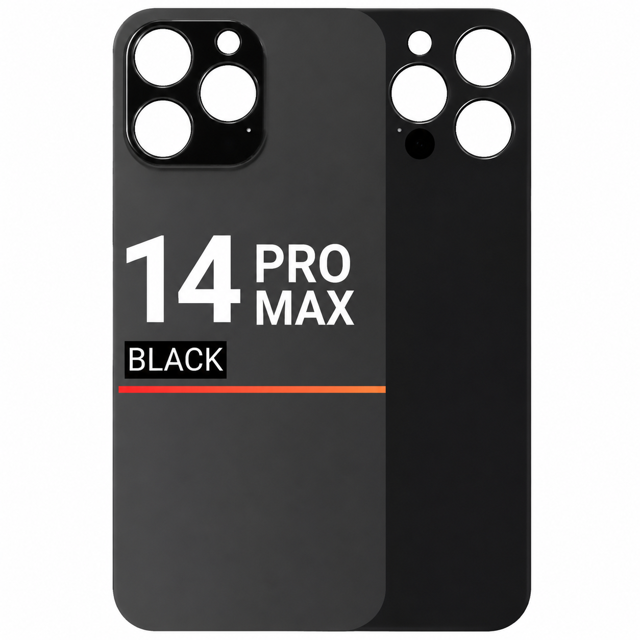 Back Glass Compatible For Apple iPhone 14 Pro Max (Pull) (Space Black)