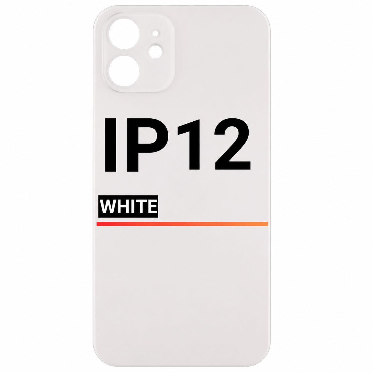 Back Glass Compatible For Apple iPhone 12 (Pull)( White)