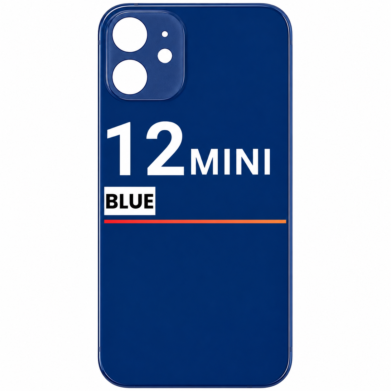 Back Glass Compatible For Apple iPhone 12 Mini (Pull) (Blue)