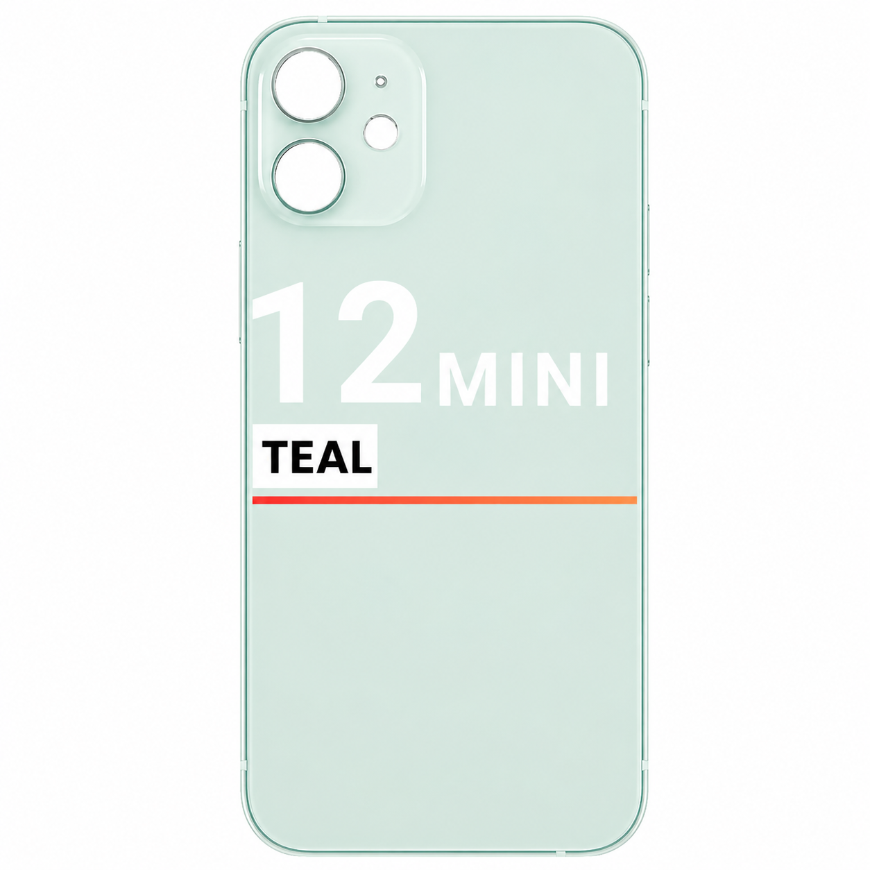 Back Glass Compatible For Apple iPhone 12 Mini (Pull) (Teal Green)