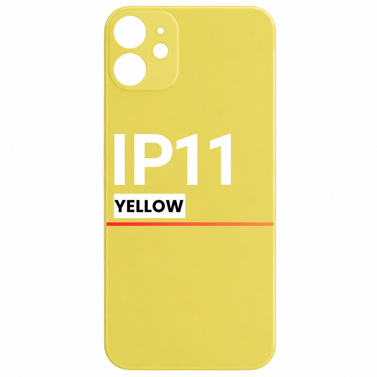Back Glass Compatible For Apple iPhone 11 (Pull) (Yellow)