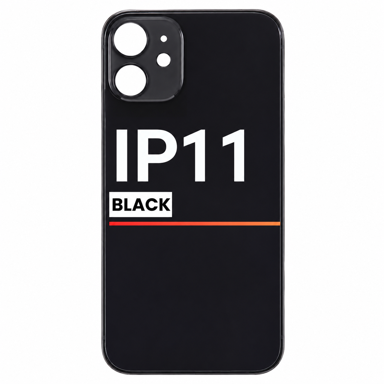 Back Glass Compatible For Apple iPhone 11 (Pull) (Black)