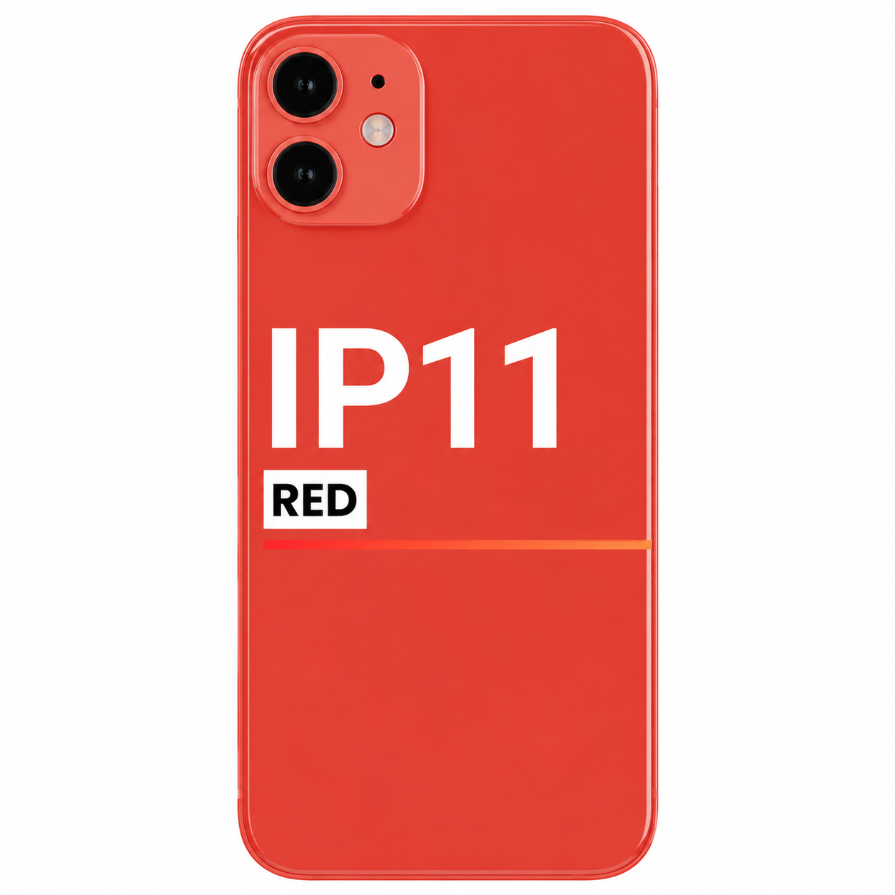 Back Glass Compatible For Apple iPhone 11 (Pull) (Red)