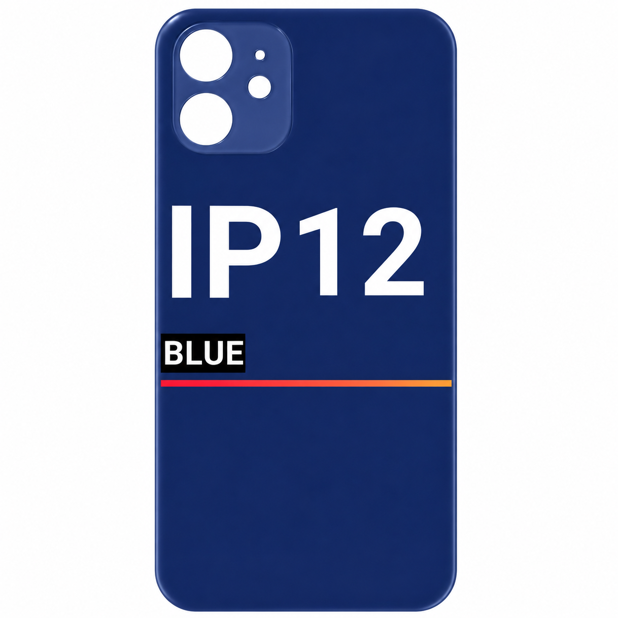 Back Glass Compatible For Apple iPhone 12 (Pull) (Blue)