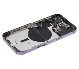 Back Housing W/ Small Parts For iPhone 14 Pro Max (US Version) (Pull) (Deep Purple)