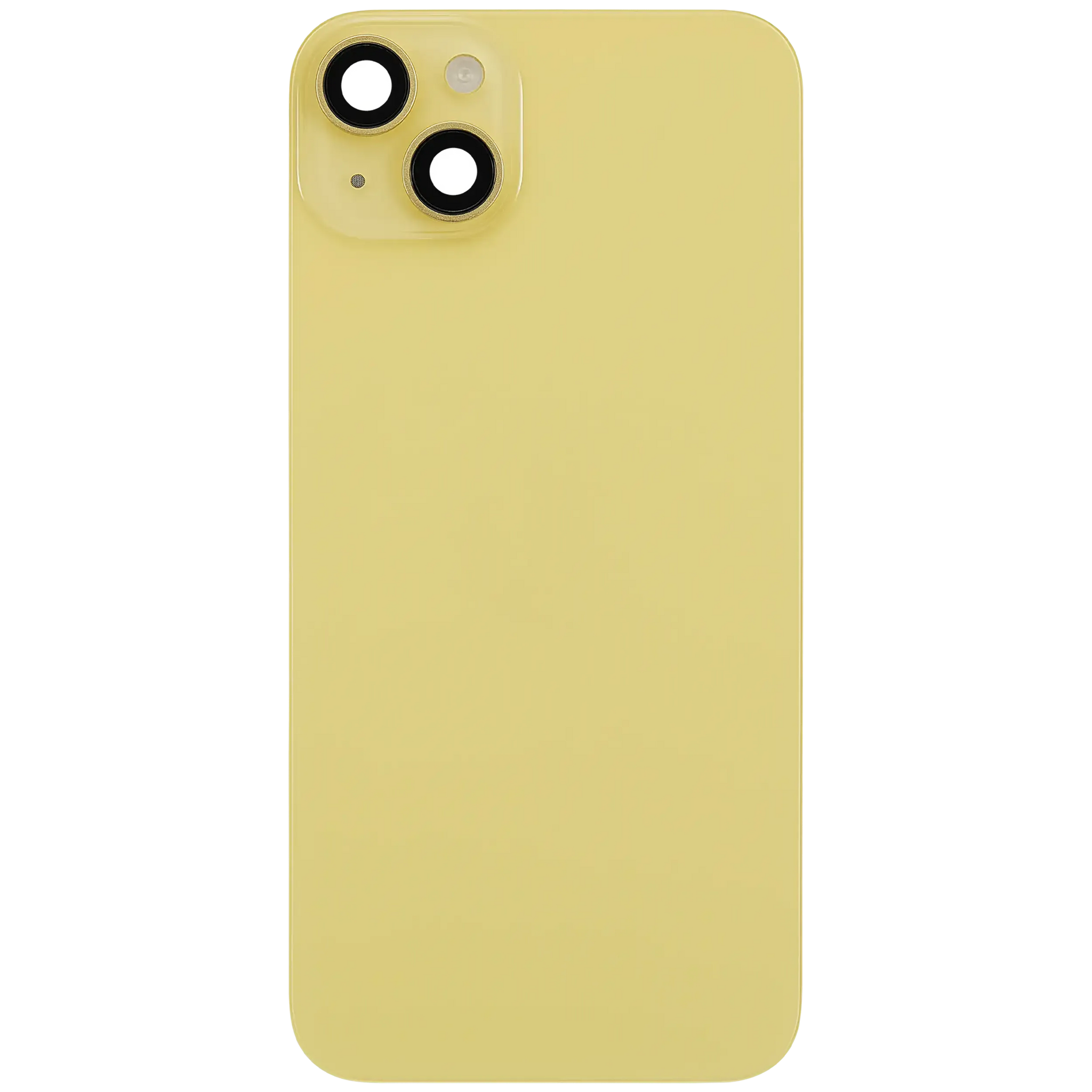 Back Glass w/ MagSafe Magnet & NFC & Flashlight Flex For iPhone 14 Plus (Pull) (Yellow)