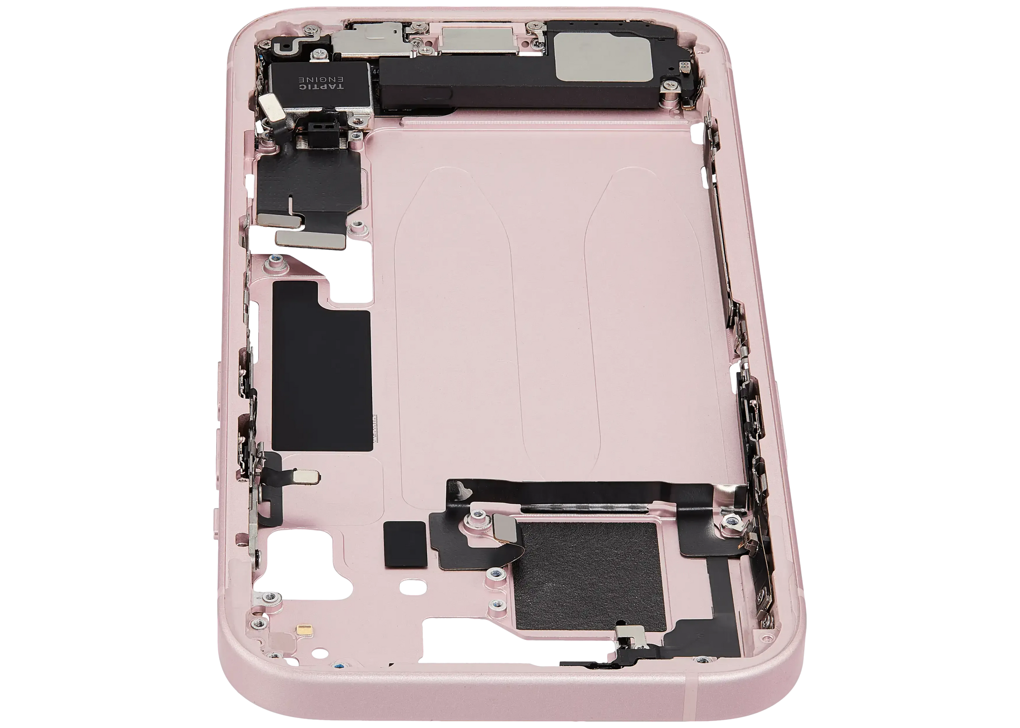 Mid-Frame Housing W/ Charging Port Flex & Small Parts For iPhone 15 (EU / Global Version) (Pull) (Pink)
