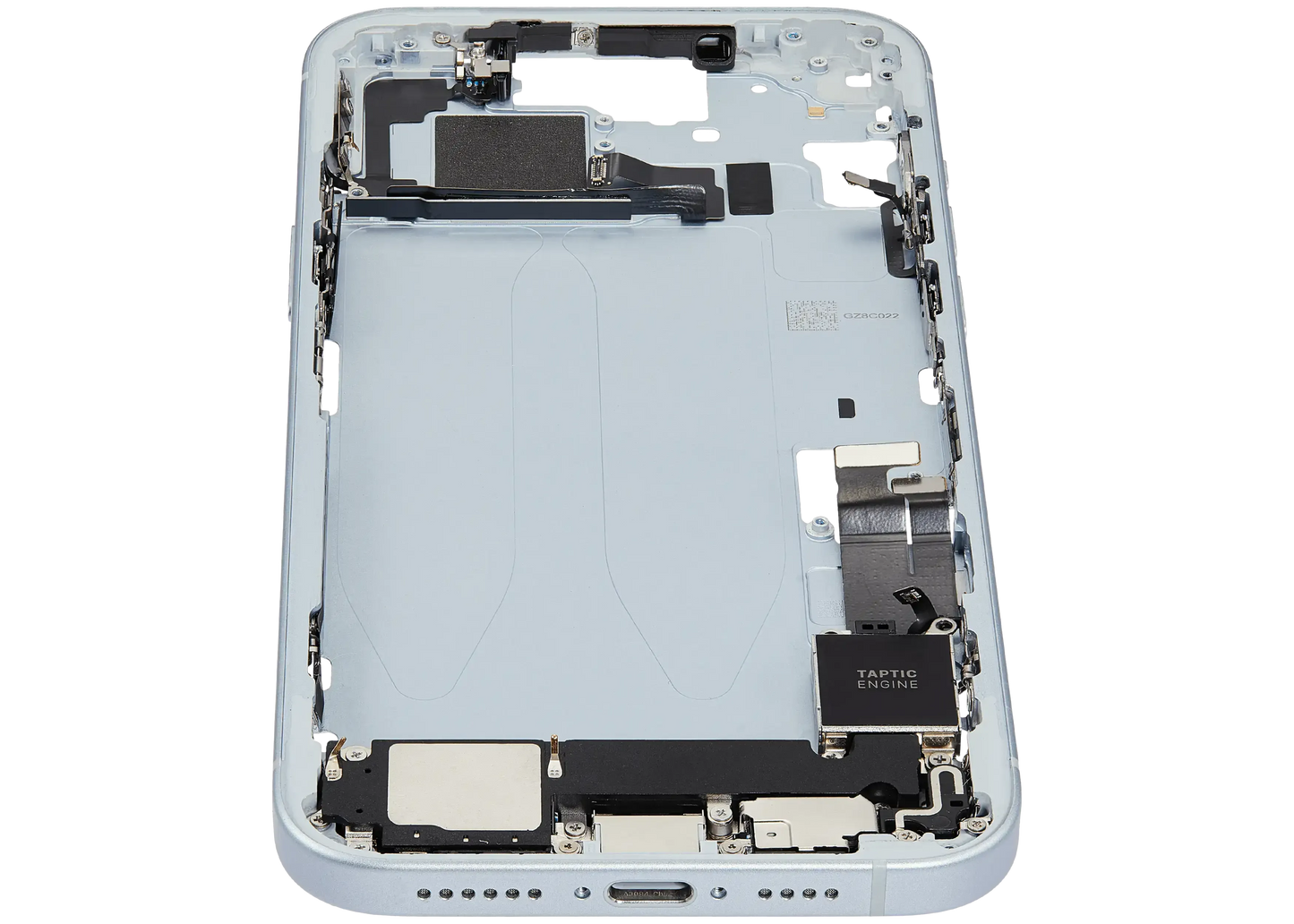 Mid-Frame Housing W/ Charging Port Flex & Small Parts For iPhone 15 Plus (EU / Global Version) (Pull) (Blue)