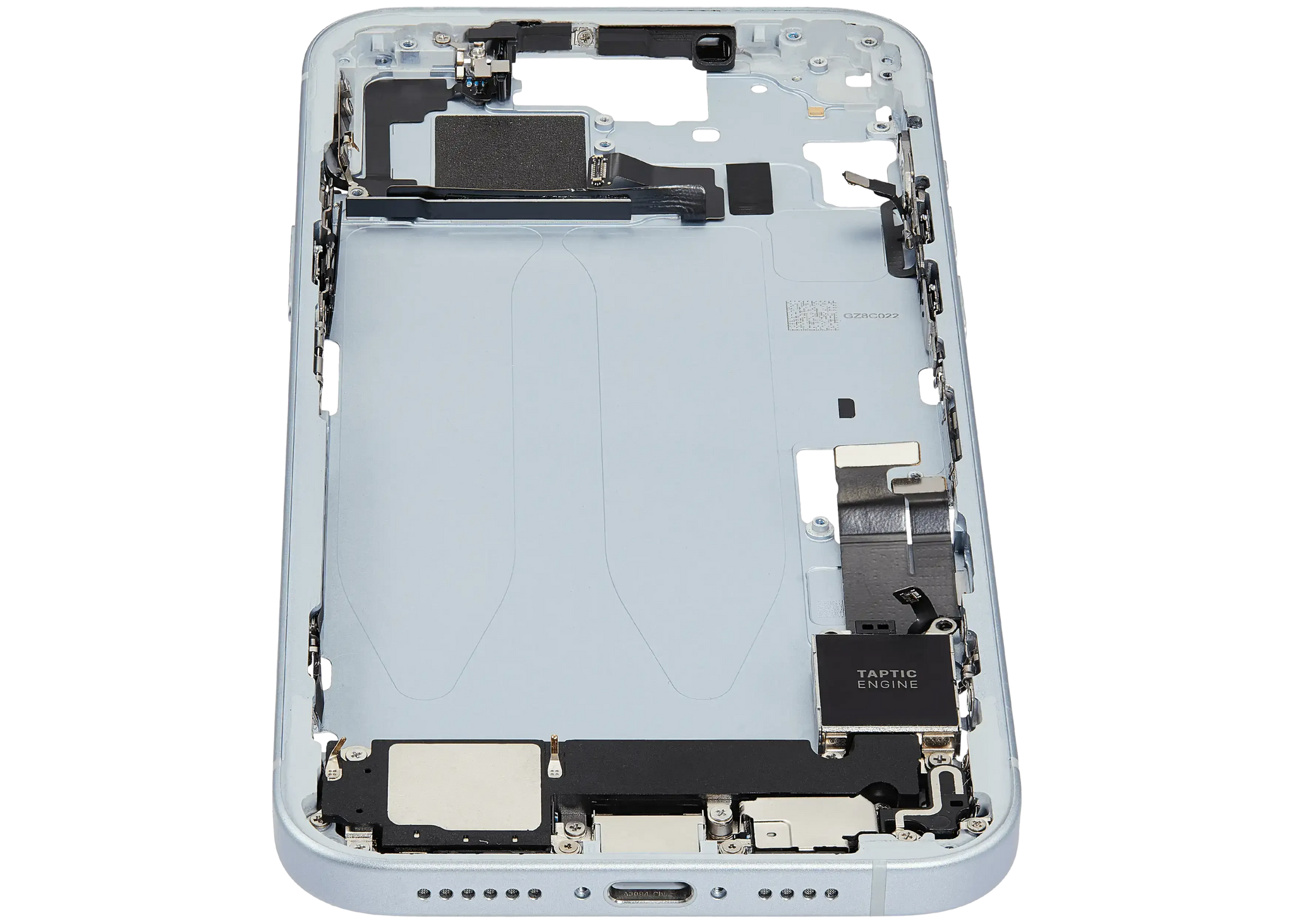Mid-Frame Housing W/ Charging Port Flex & Small Parts For iPhone 15 Plus (EU / Global Version) (Pull) (Blue)