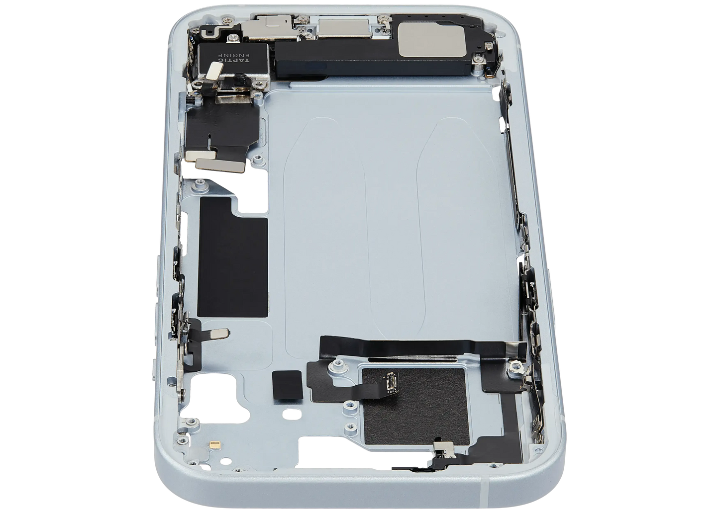 Mid-Frame Housing W/ Charging Port Flex & Small Parts For iPhone 15 (EU / Global Version) (Pull) (Blue)
