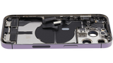 Back Housing W/ Charging Port Flex & Small Parts For iPhone 14 Pro (US Version) (Pull) (Deep Purple)