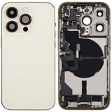 Back Housing W/ Charging Port Flex & Small Parts For iPhone 14 Pro (US Version) (Pull) (Gold)