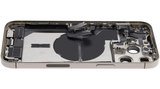 Back Housing W/ Charging Port Flex & Small Parts For iPhone 14 Pro Max (US Version) (Pull) (Gold)