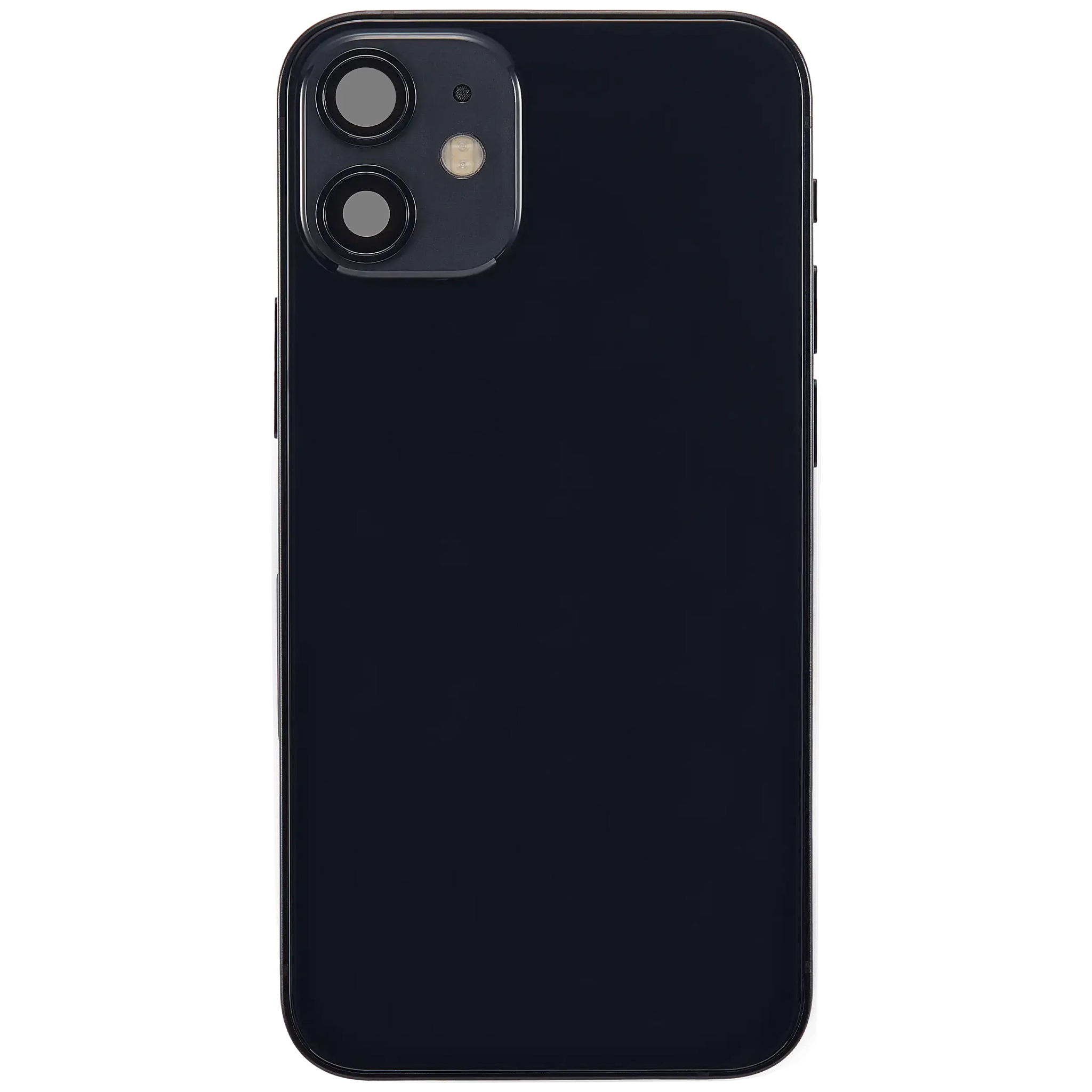 Back Housing W/ Charging Port Flex & Small Parts For iPhone 12 Mini (US Version) (Pull) (Black)