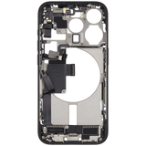 Mid-Frame Housing W/ Charging Port Flex & Small Parts For iPhone 15 Pro (US Version) (Pull) (Black Titanium)
