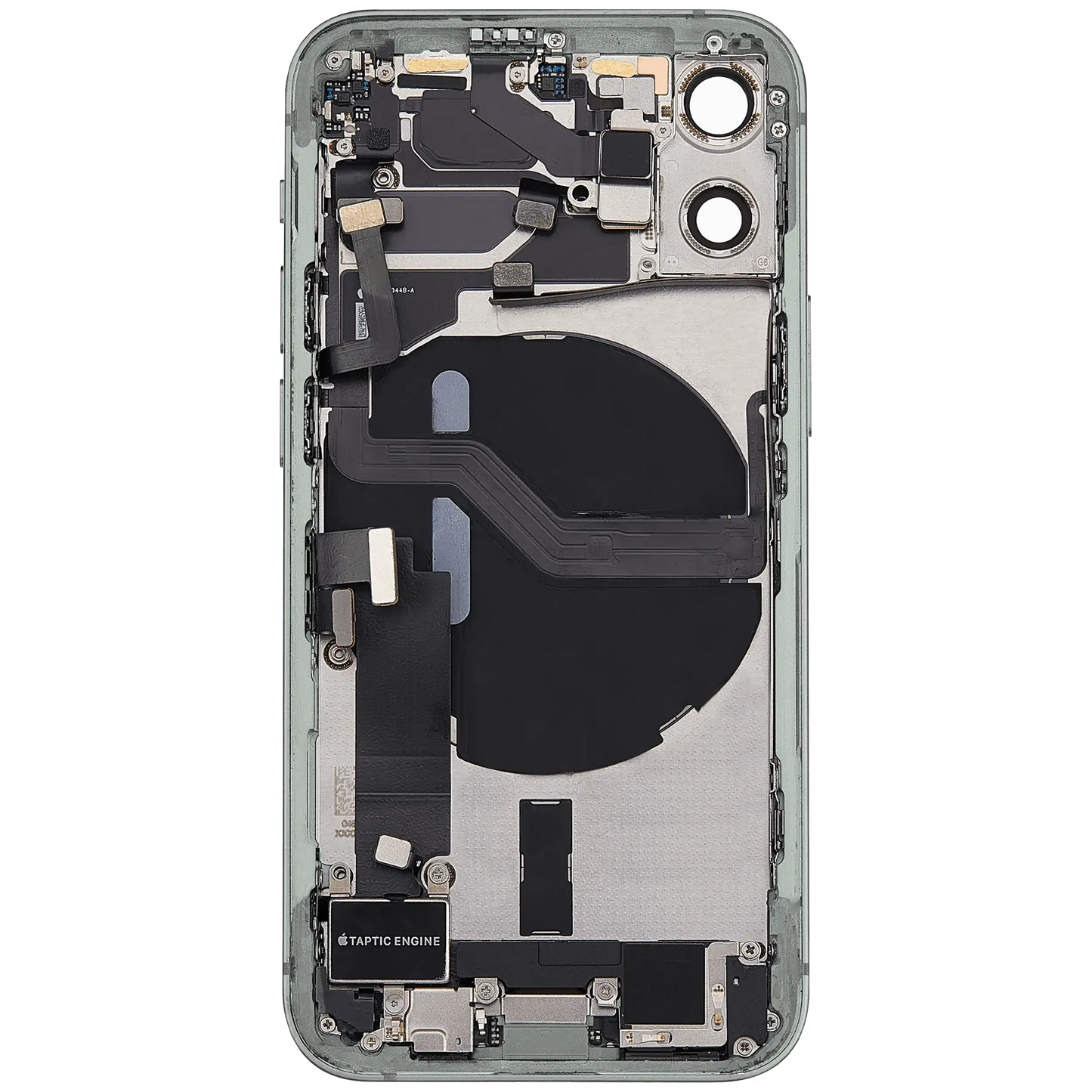 Back Housing W/ Charging Port Flex & Small Parts For iPhone 12 Mini (US Version) (Pull) (Green)