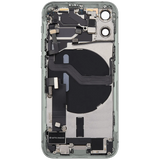 Back Housing W/ Charging Port Flex & Small Parts For iPhone 12 Mini (US Version) (Pull) (Green)