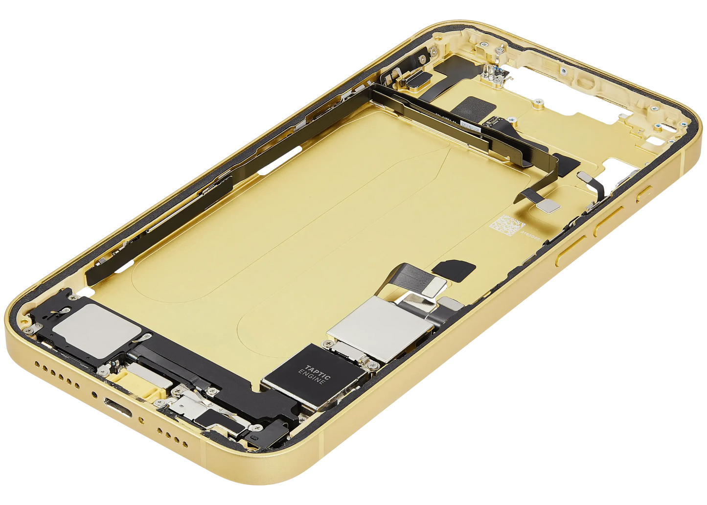 Mid-Frame Housing W/ Charging Port Flex & Small Parts For iPhone 14 Plus (US Version) (Pull) (Yellow)