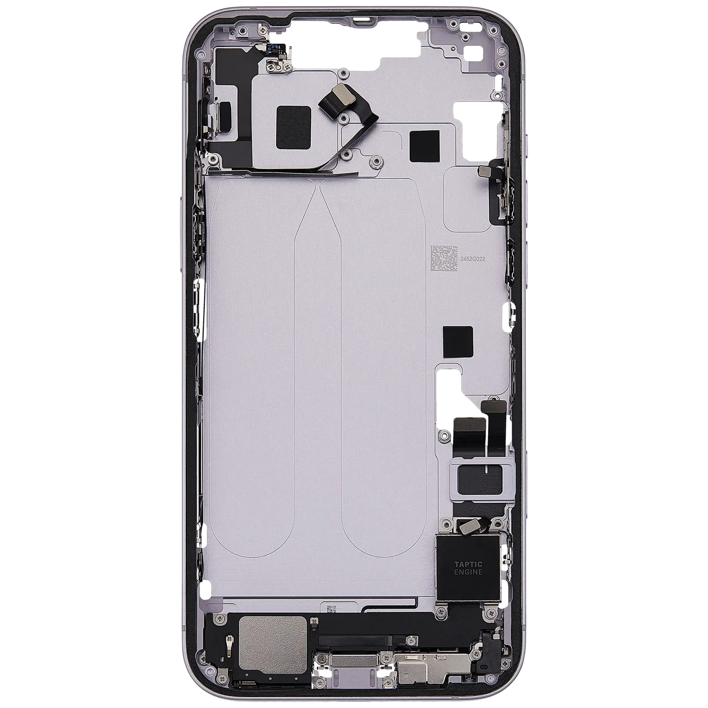 Mid-Frame Housing W/ Charging Port Flex & Small Parts For iPhone 14 Plus (EU / Global Version) (Pull) (Purple)