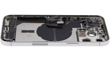 Back Housing W/ Charging Port Flex & Small Parts For iPhone 14 Pro Max (US Version) (Pull) (Silver)