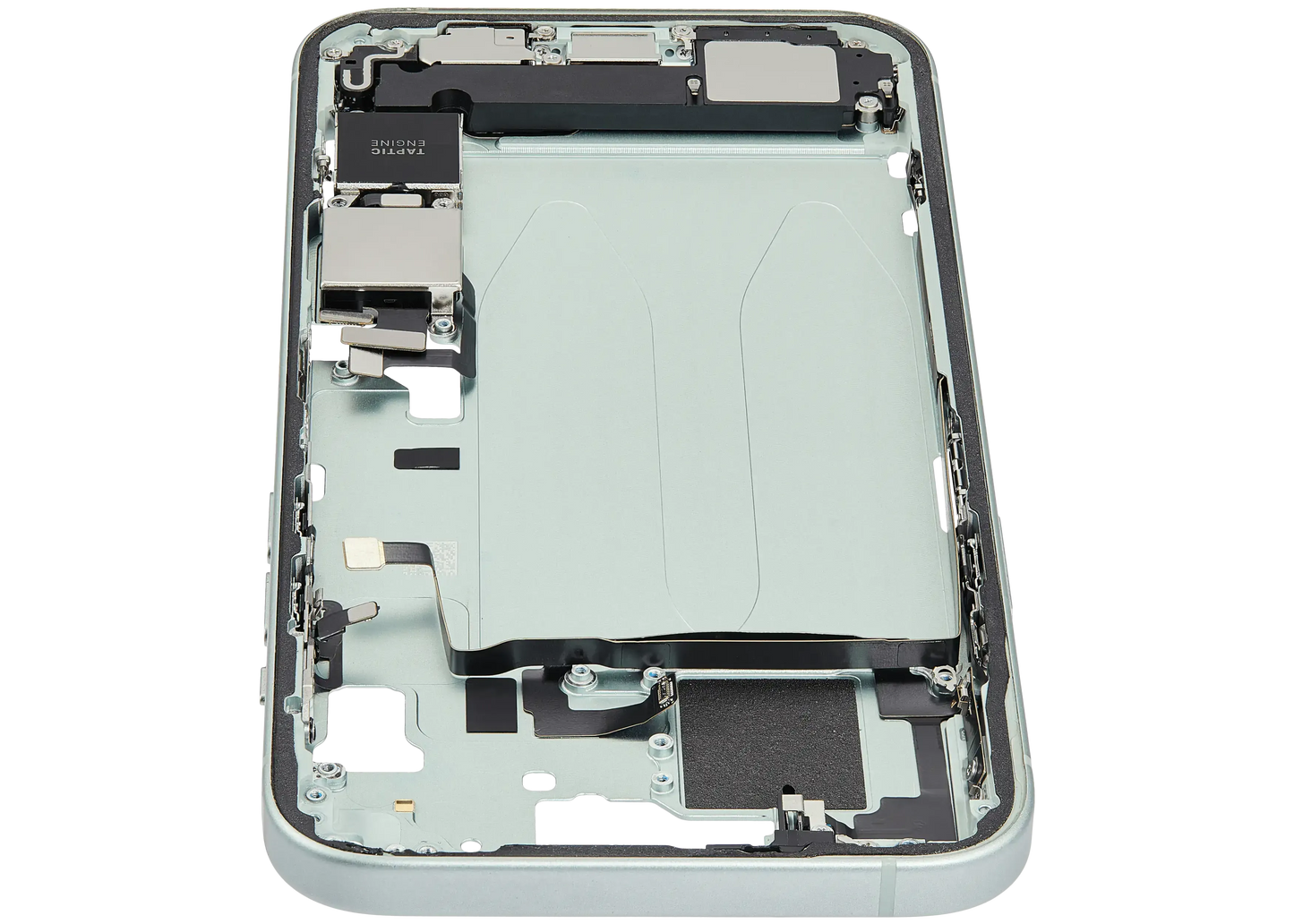 Mid-Frame Housing W/ Charging Port Flex & Small Parts For iPhone 15 Plus (US Version) (Pull) (Green)