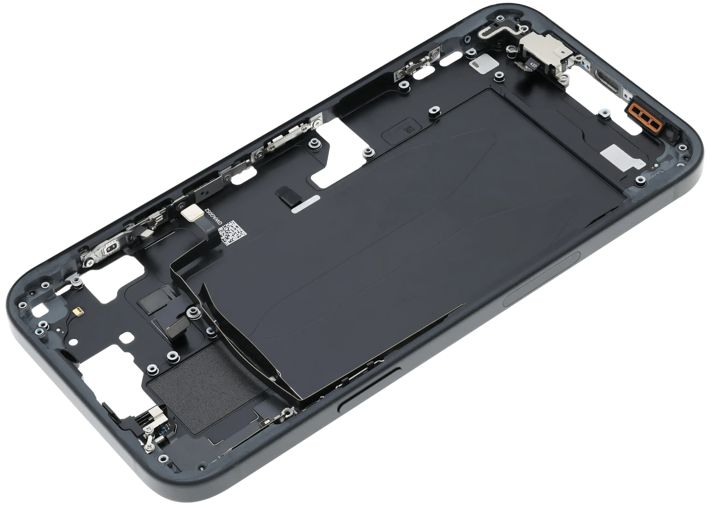 Mid-Frame Housing W/ Small Parts For iPhone 15 Plus (US Version) (Pull) (Black)