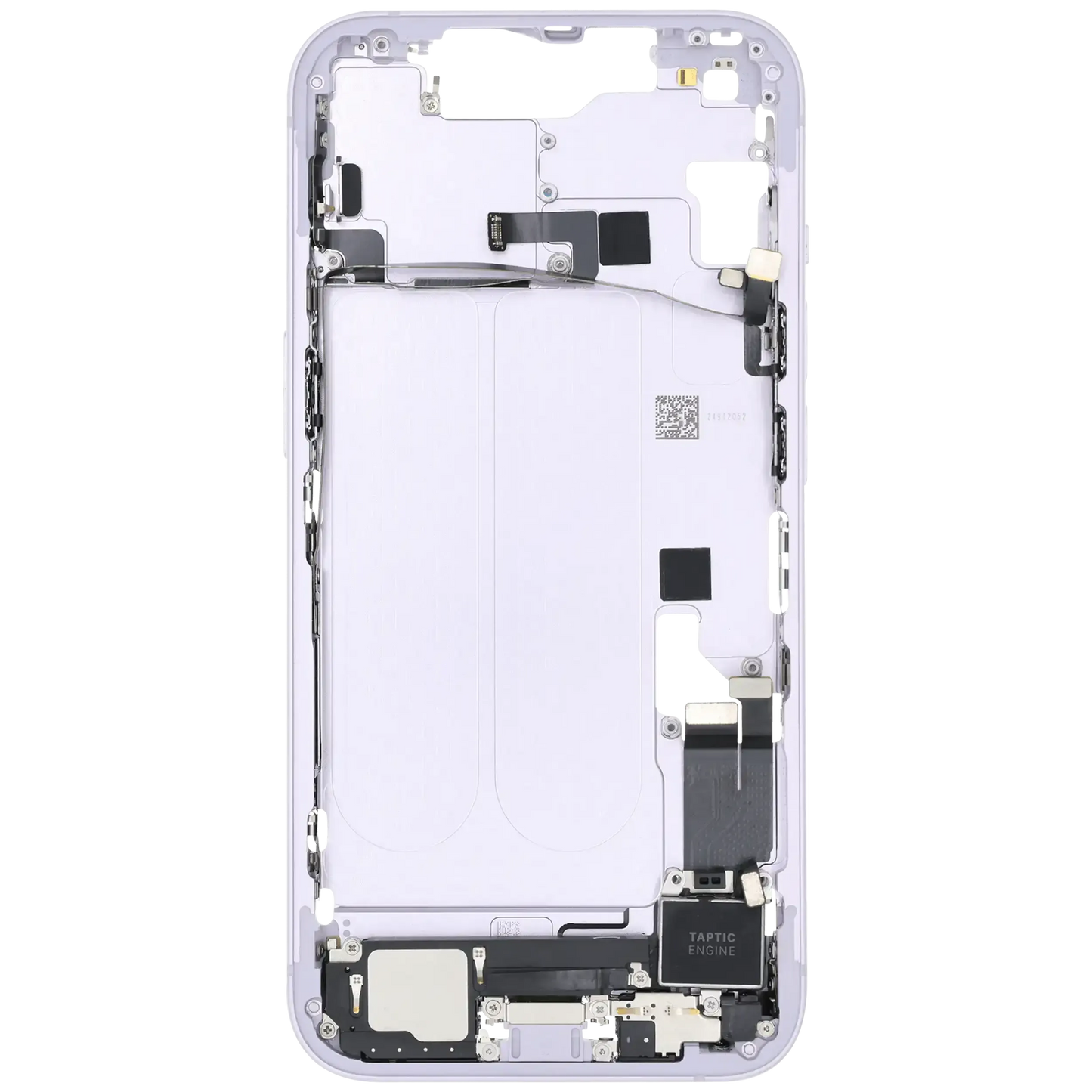 Mid-Frame Housing W/ Charging Port Flex & Small Parts For iPhone 14 (US Version) (Pull) (Purple)