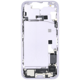 Mid-Frame Housing W/ Charging Port Flex & Small Parts For iPhone 14 (US Version) (Pull) (Purple)