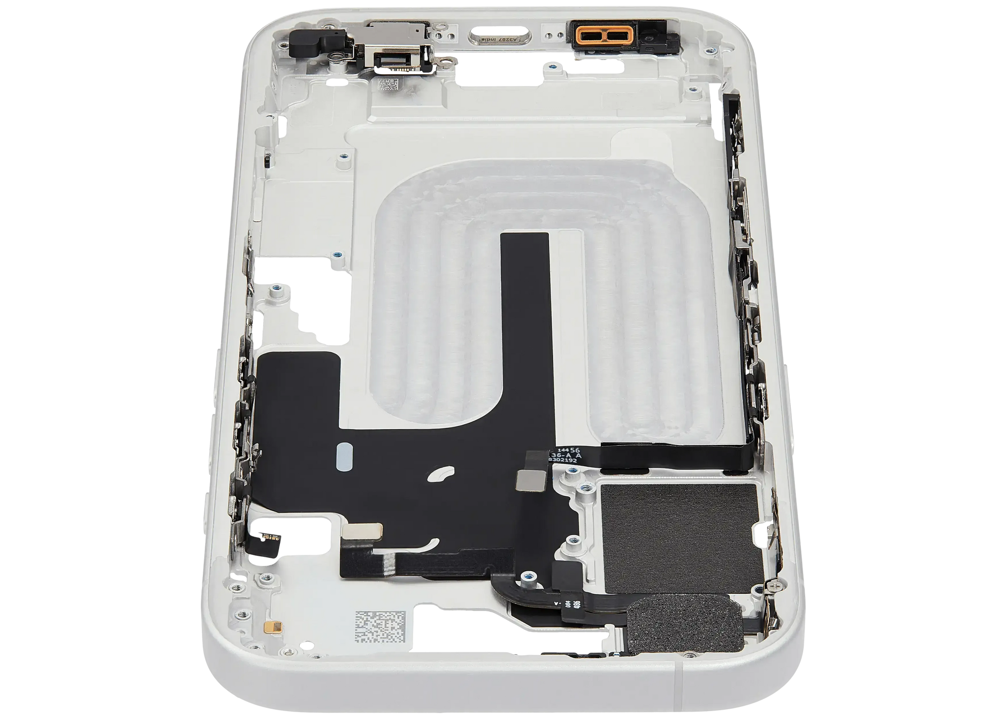 Mid-Frame Housing W/ Small Parts For iPhone 16 (EU / Global Version) (Pull) (White)