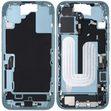 Mid-Frame Housing W/ Charging Port Flex & Small Parts For iPhone 16 (EU / Global Version) (Pull) (Teal)