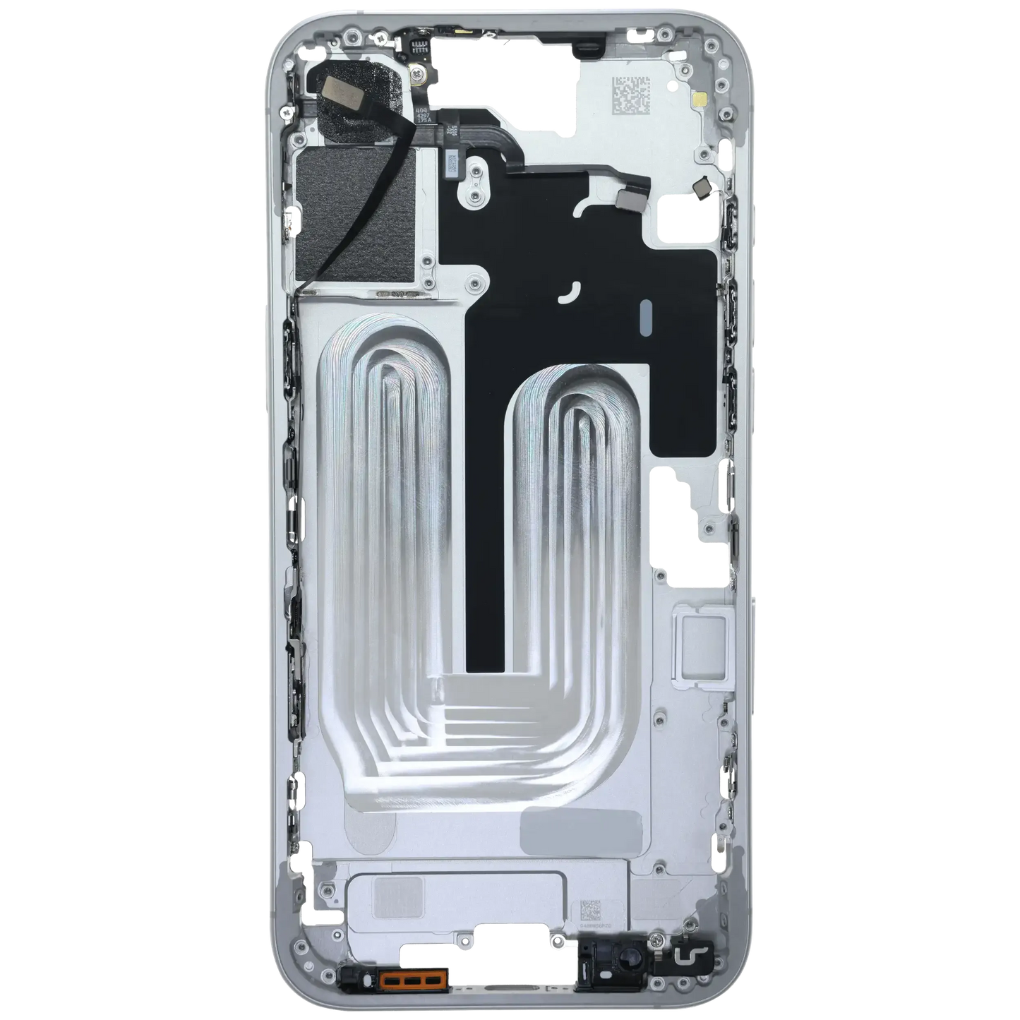 Mid-Frame Housing W/ Small Parts For iPhone 16 Plus (EU / Global Version) (Pull) (White)