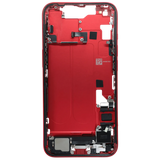 Mid-Frame Housing W/ Charging Port Flex & Small Parts For iPhone 14 (EU / Global Version) (Pull) (Red)
