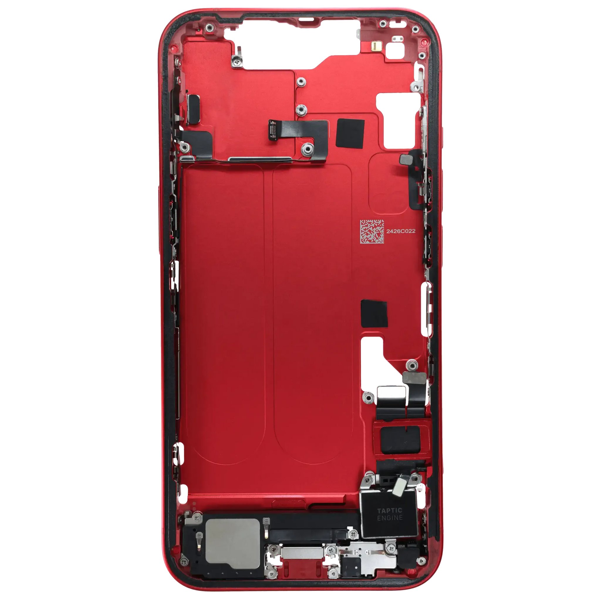 Mid-Frame Housing W/ Charging Port Flex & Small Parts For iPhone 14 (EU / Global Version) (Pull) (Red)