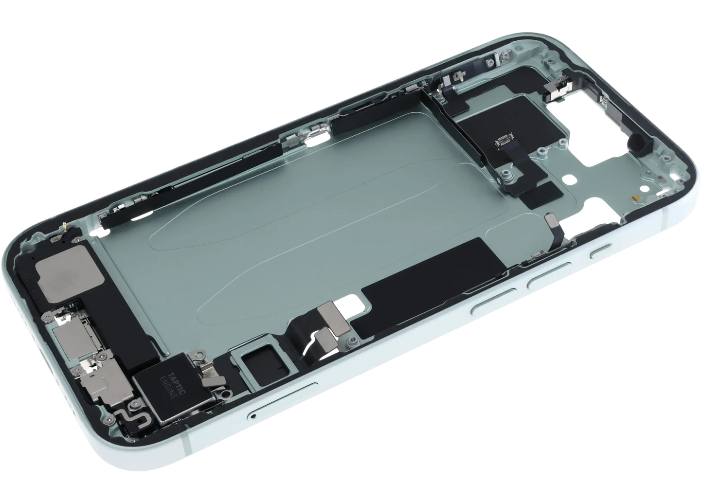 Mid-Frame Housing W/ Charging Port Flex & Small Parts For iPhone 15 (EU / Global Version) (Pull) (Green)