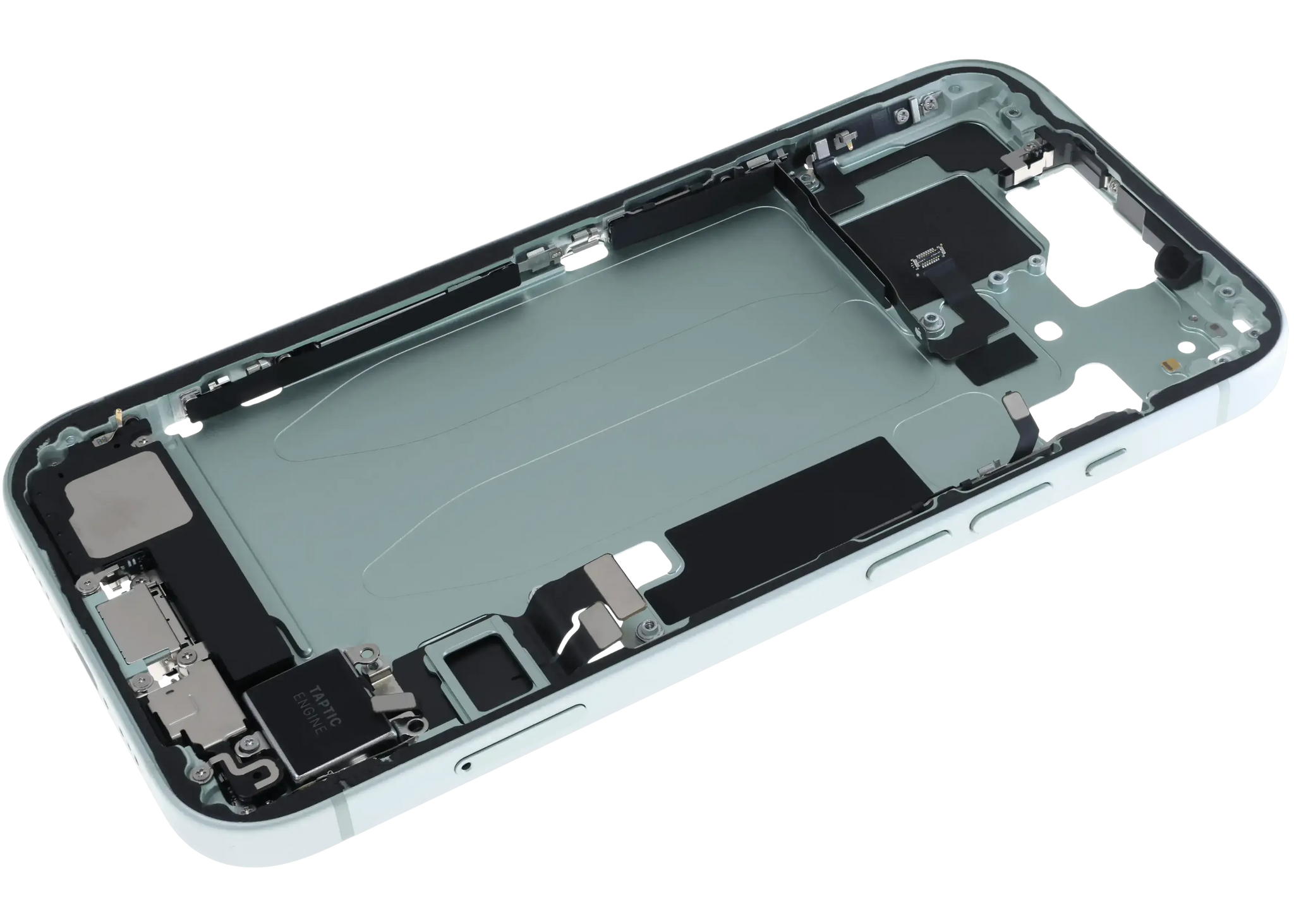 Mid-Frame Housing W/ Charging Port Flex & Small Parts For iPhone 15 (EU / Global Version) (Pull) (Green)
