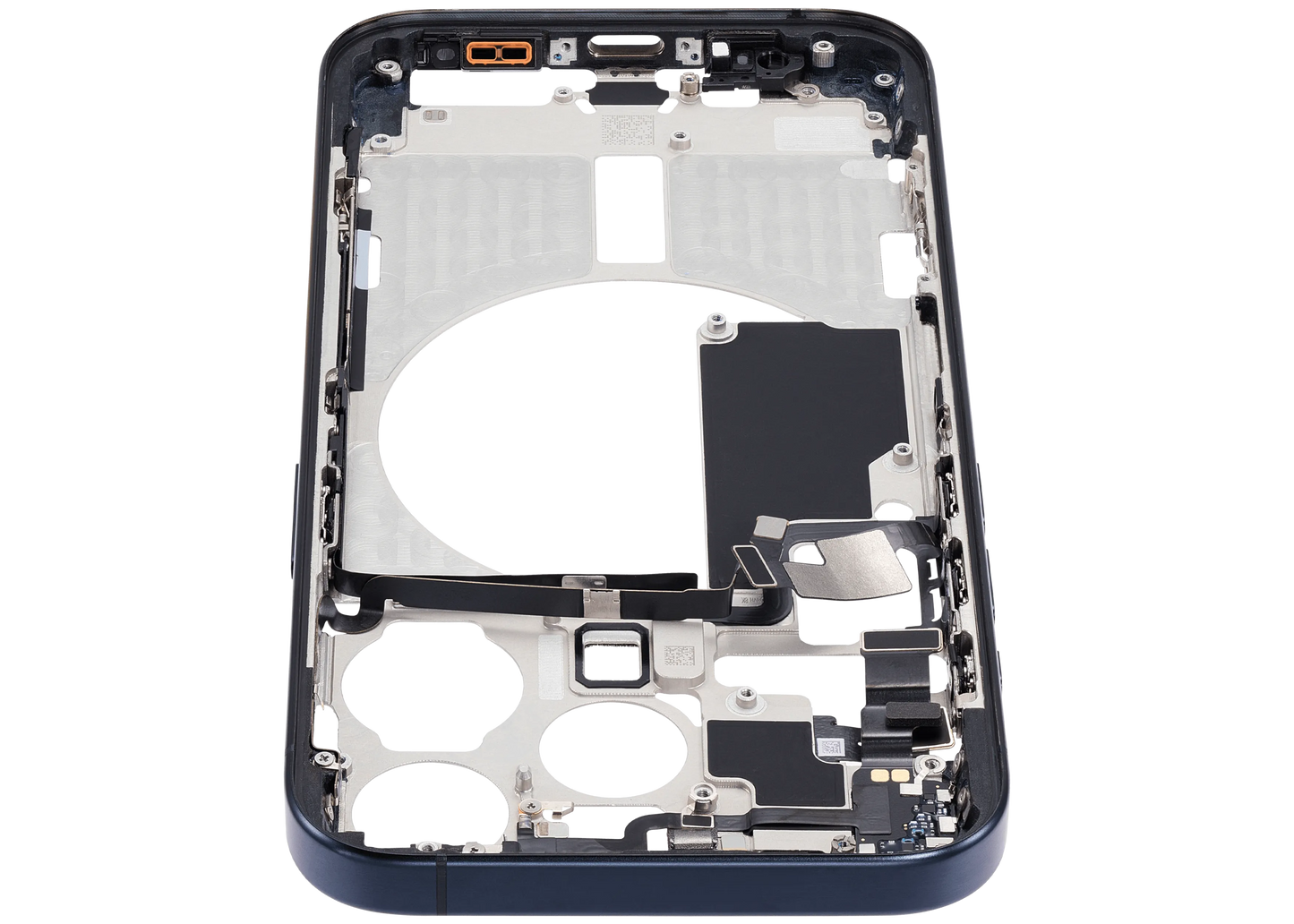 Mid-Frame Housing W/ Small Parts For iPhone 15 Pro (EU / Global Version) (Pull) (Blue Titanium)