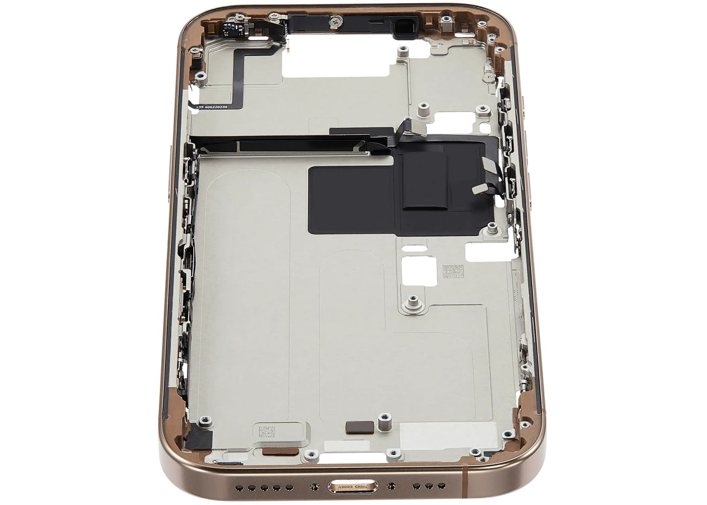 Mid-Frame Housing W/ Small Parts For iPhone 16 Pro (US Version) (Pull) (Desert Titanium)
